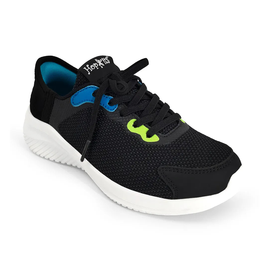 Easy-On Boys Black  Sneakers - Hopits