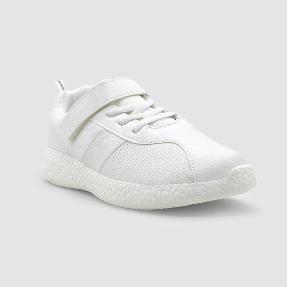 Skudo - White School Shoes for Boys and Girls - Hopits