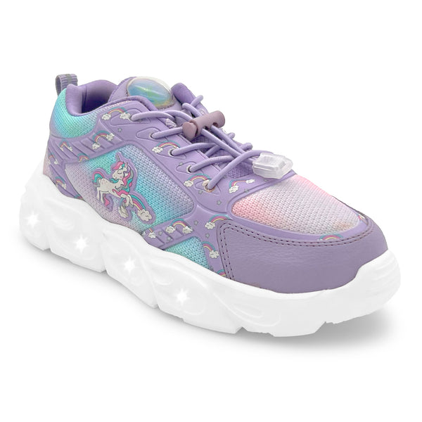 GlowGetters Girls Pink Unicorn LED Sneakers alternate