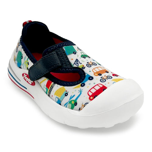 EasyFlex Tots Multi Colourful Vehicle Print - Hopits