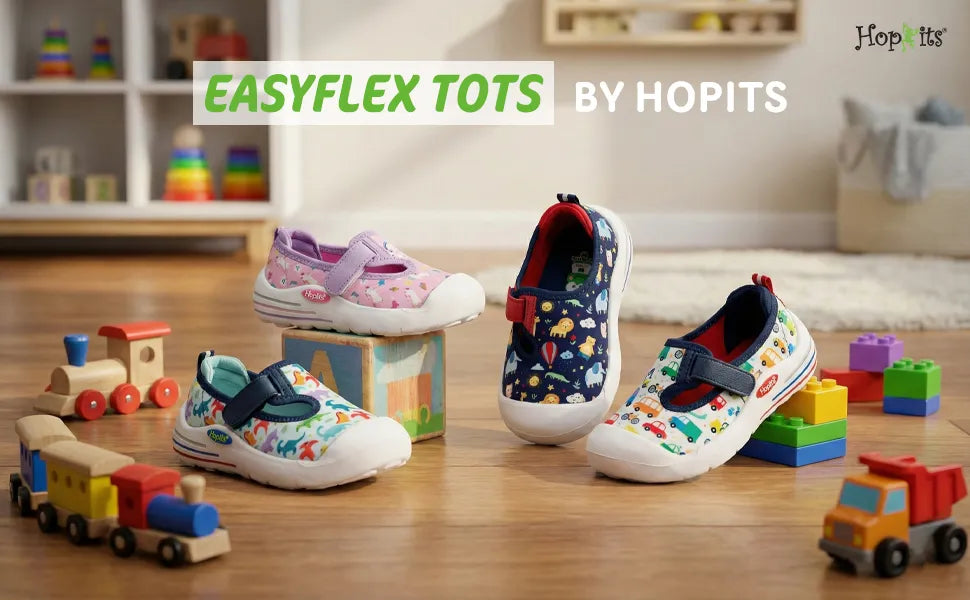 EasyFlex Tots Boys Navy Jungle Safari Sandals