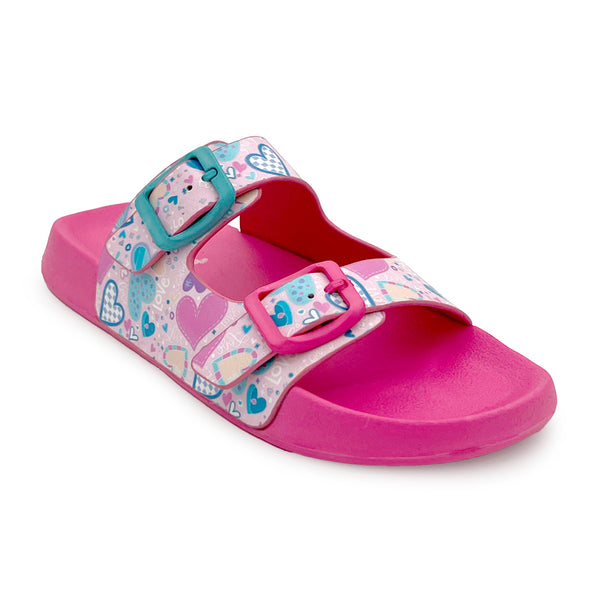 Splash-Steps Girls Peach Hearts Waterproof Sandals alternate
