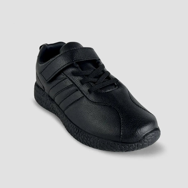 Skudo Kids Black Leather School Shoes alternate