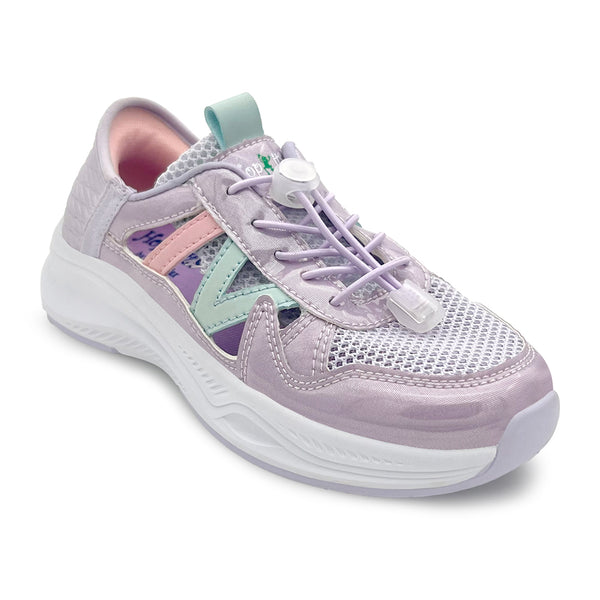 FlexTrek Toggle Clasp Closure Sneaker Shoes-Lavender