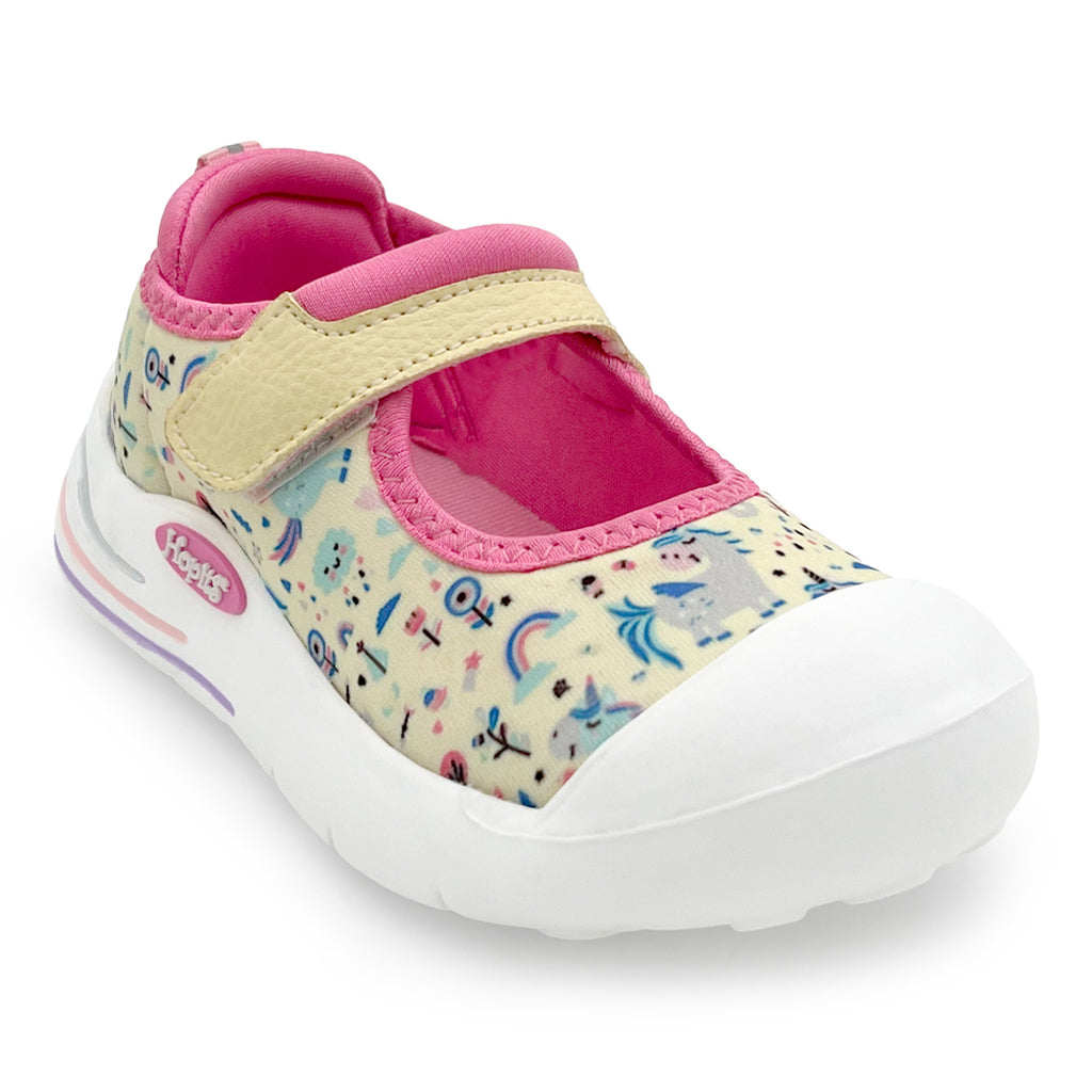 EasyFlex Mary Janes Yellow Unicorn Print Ballet Flat - Hopits