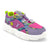 GlowGetters-Kids Girls Pink Purple Grafitti Print Sneakers - Hopits