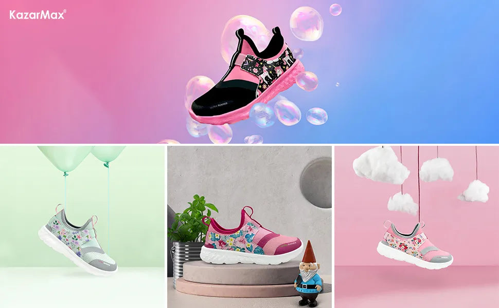 Ultra Runner Girls Pink Graffiti Sneakers