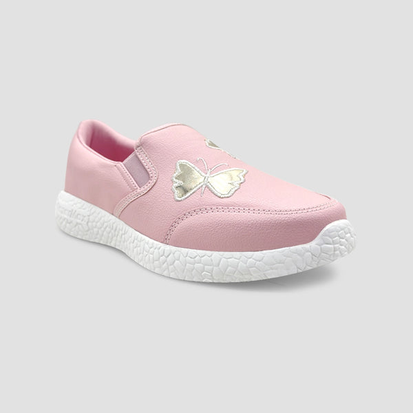 Explorer Girls Pink Butterfly Loafers alternate