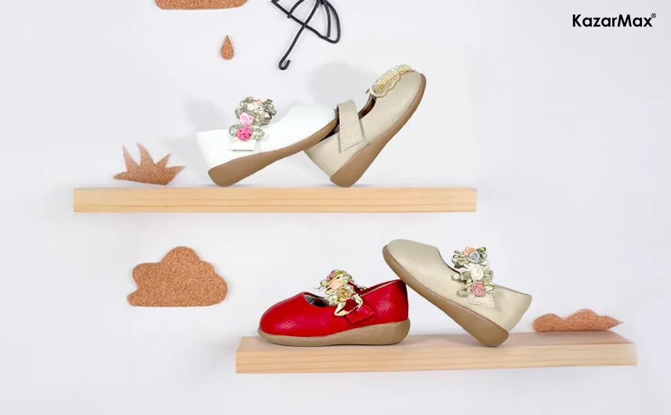 Gardenia Baby Girls Cherry Red Ballerinas