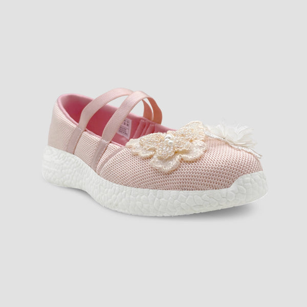Trotter Girls Peach Butterfly Ballerinas alternate