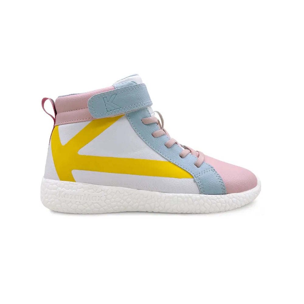 Rise - White Peach High Top Sneakers - Hopits