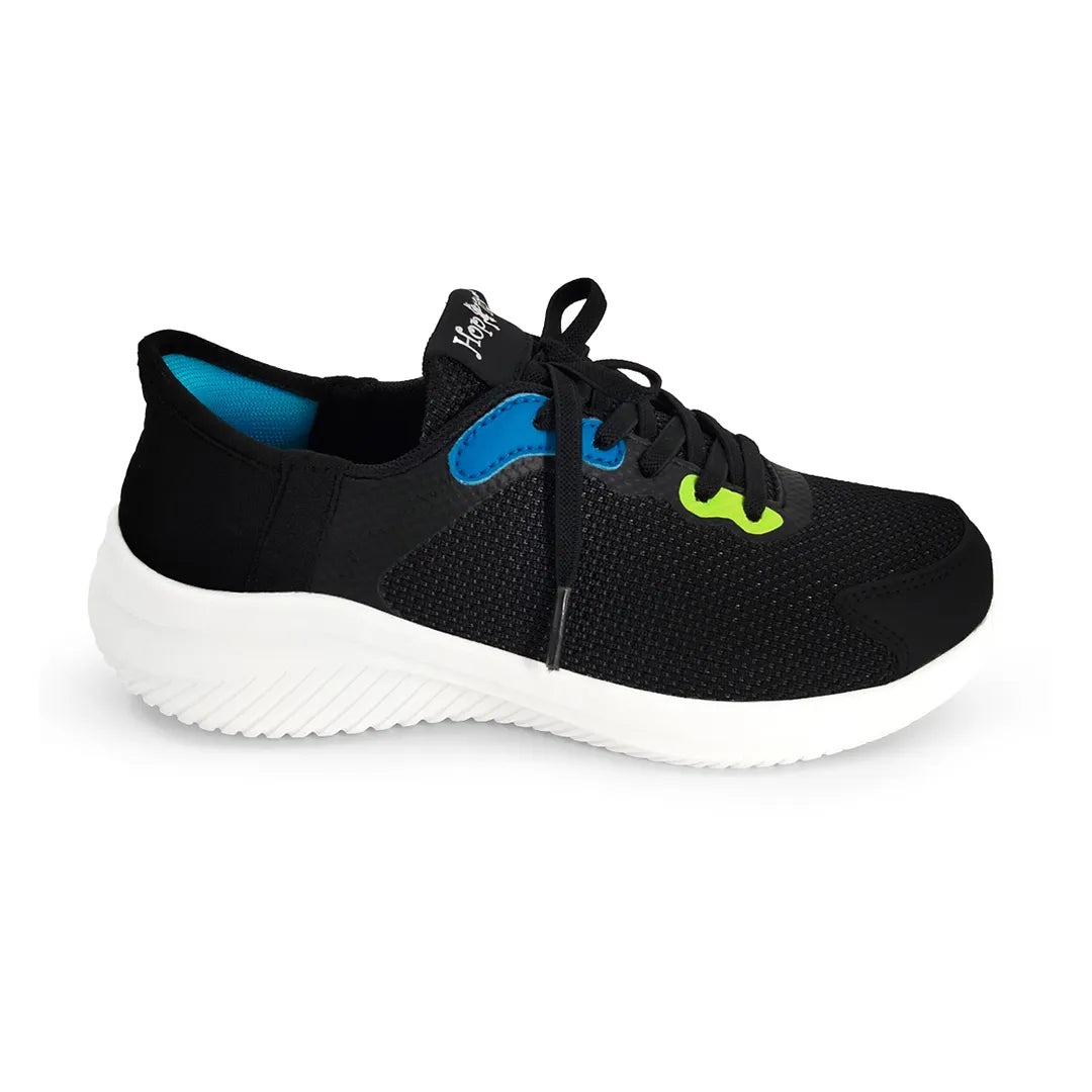 Easy-On Boys Black  Sneakers - Hopits