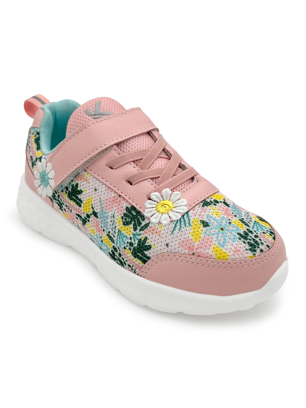 Surge - Peach Floral Printed Sneaker - Hopits