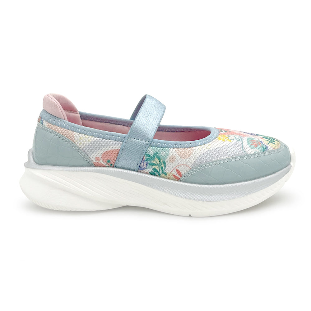 Mary Jane Girls Sea Green Floral Sporty Ballerina Shoes Hopits