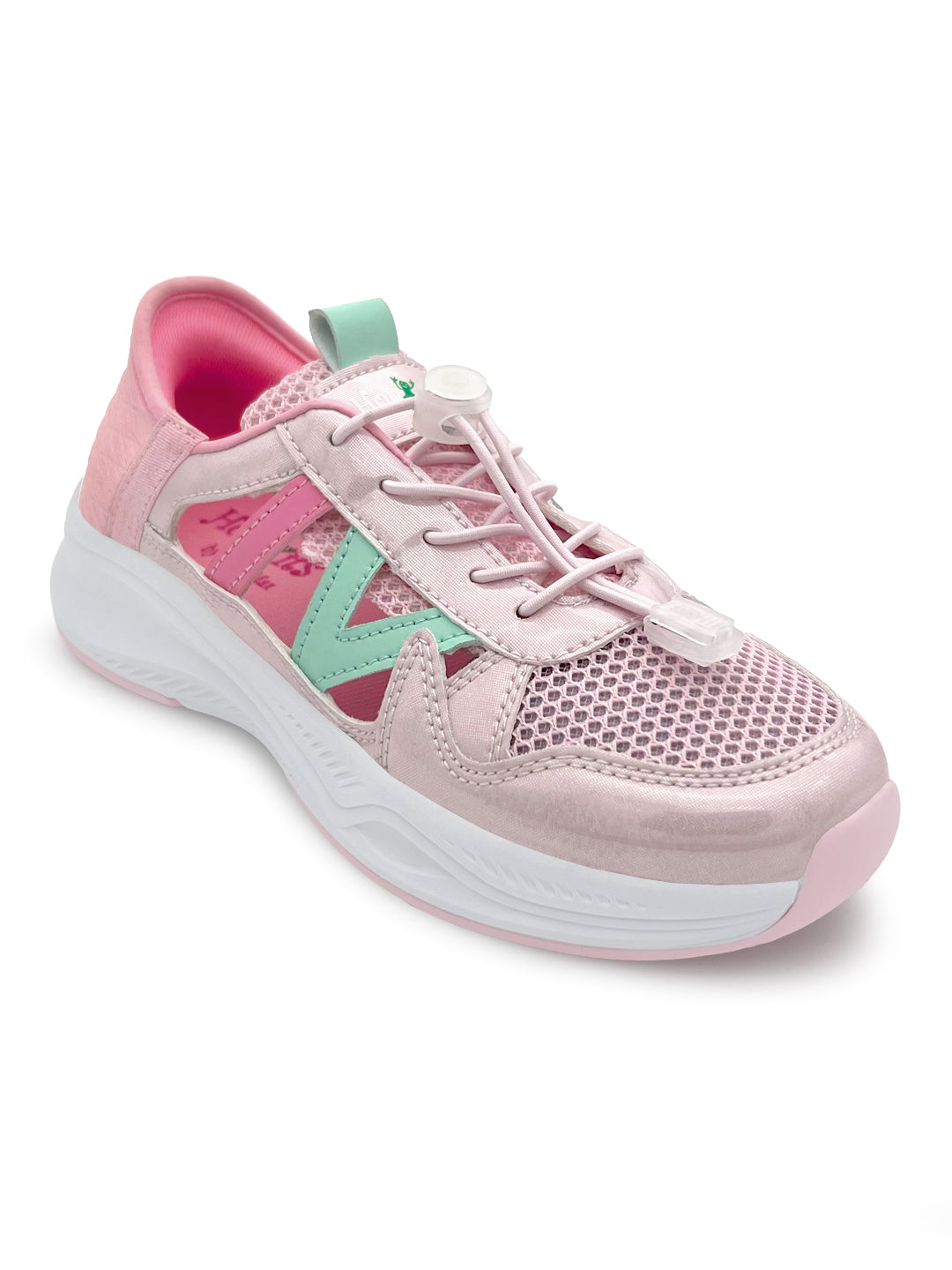 FlexTrek Toggle Clasp Closure Sneaker Shoes-Pink - Hopits
