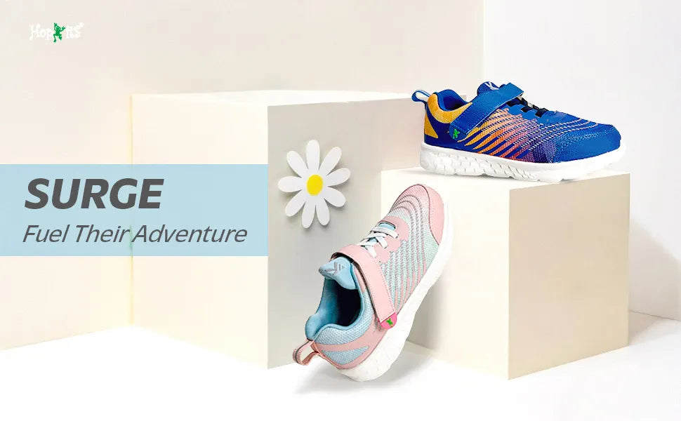Surge Girls Blue & Pink Sneakers