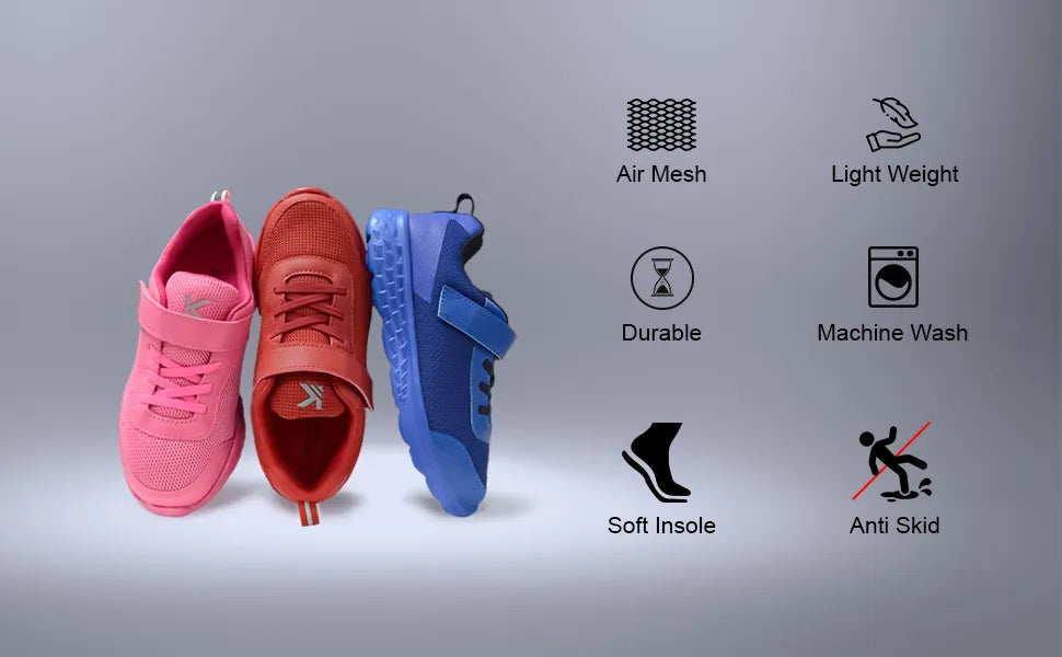 Surge Kids Red Monotone Sneakers