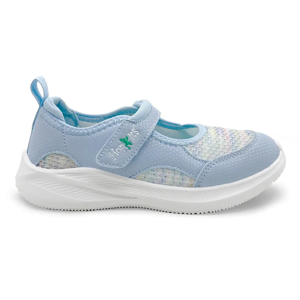 Mary Jane -Girls Light Blue Sporty Ballerina - Hopits