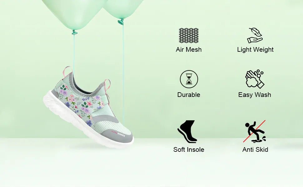 Ultra Runner Girls Pink Graffiti Sneakers