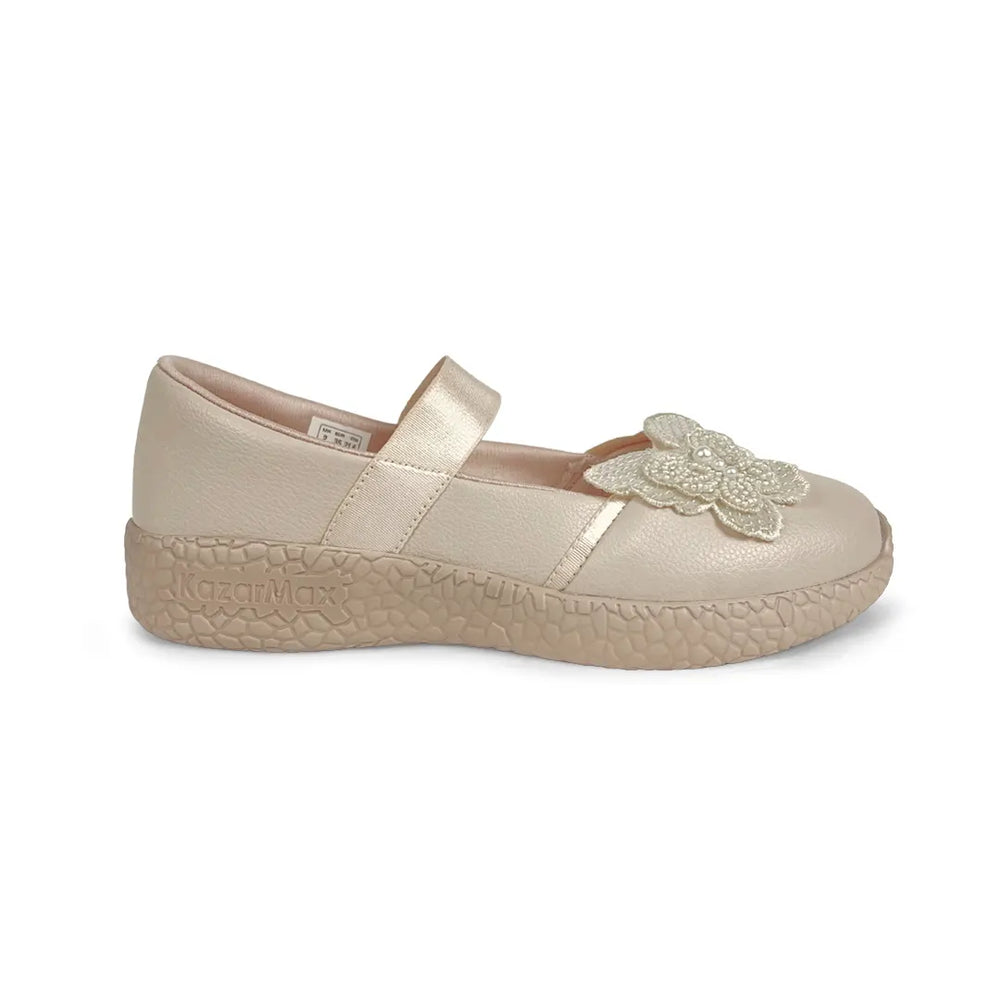 Trotter - Gardenia Beige Butterfly Ballerinas - Hopits
