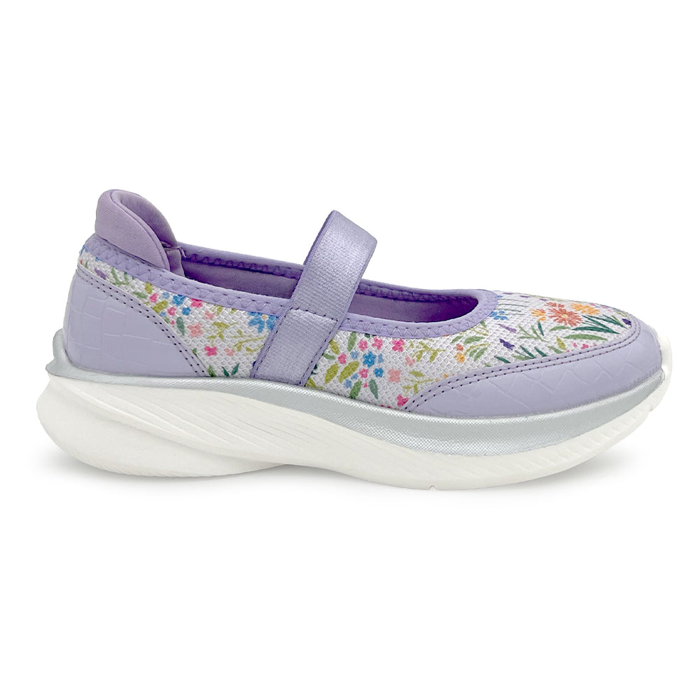 Mary Jane Girls Purple Floral Sporty Ballerina Shoes Hopits