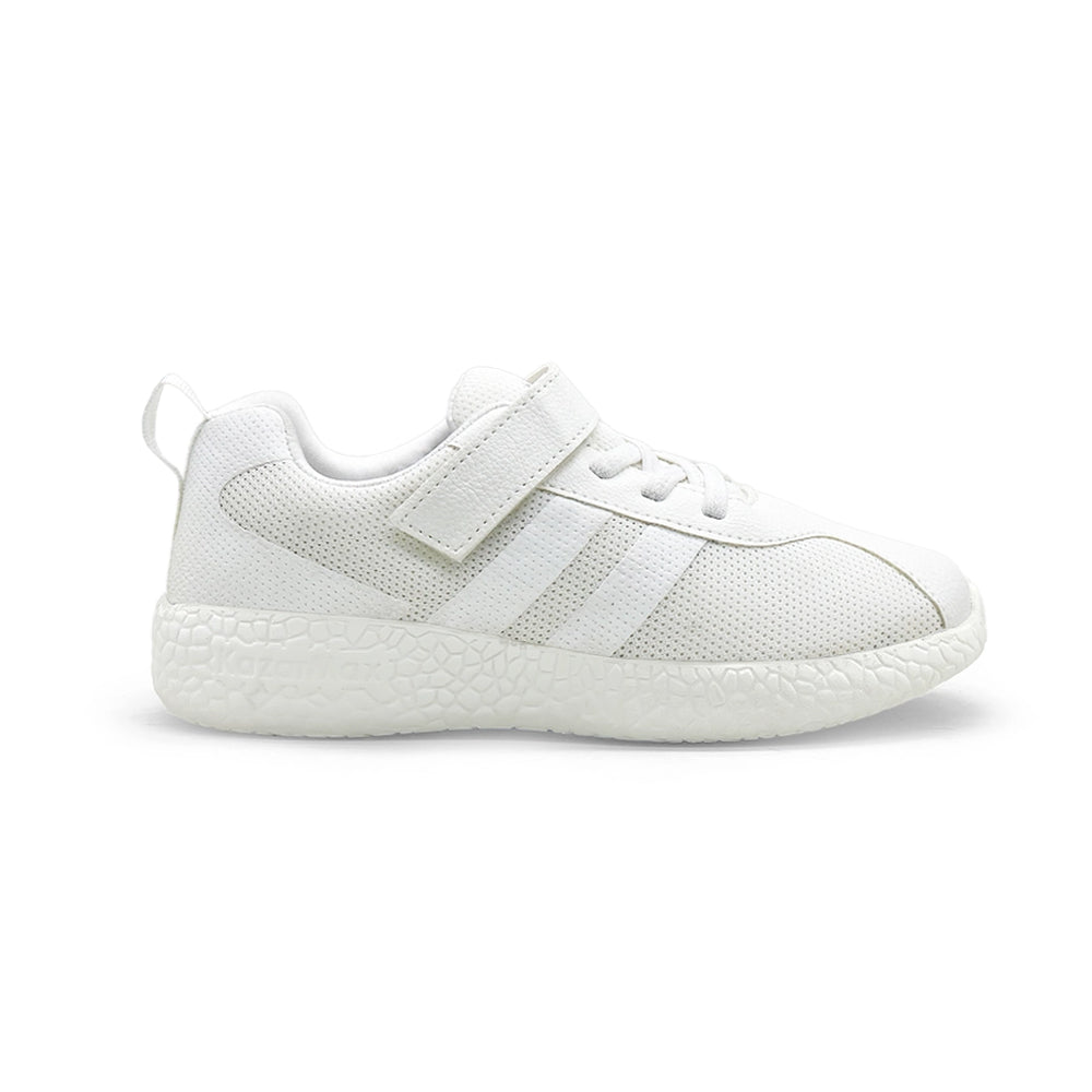 Skudo - White School Shoes for Boys and Girls - Hopits