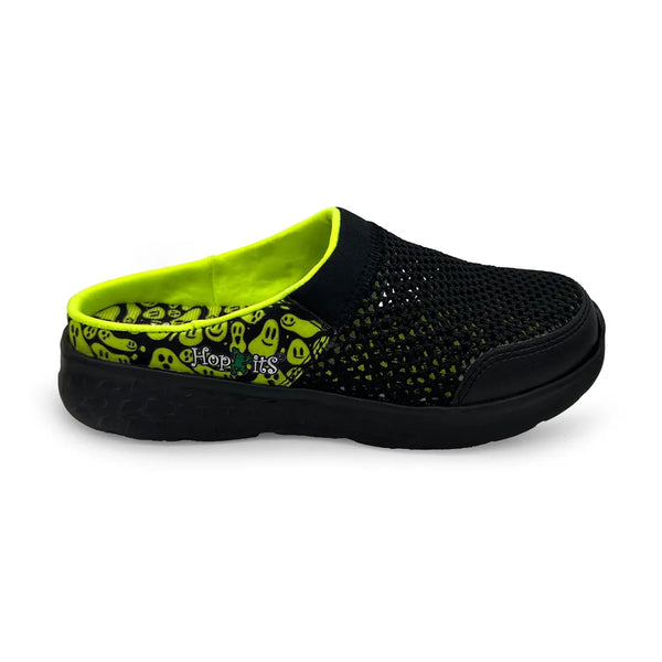 Summer Breeze Boys Black Neon Slip-On Mules alternate