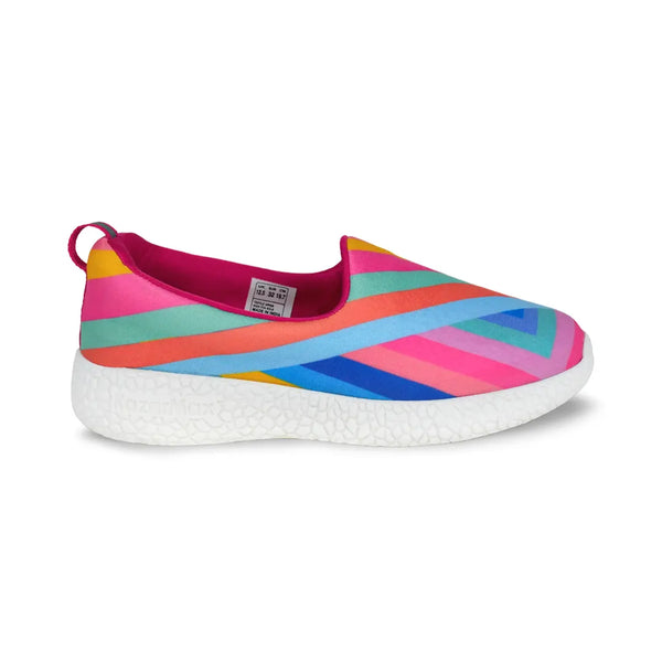 Explorer Kids Blue Illusion Stripes Loafers alternate