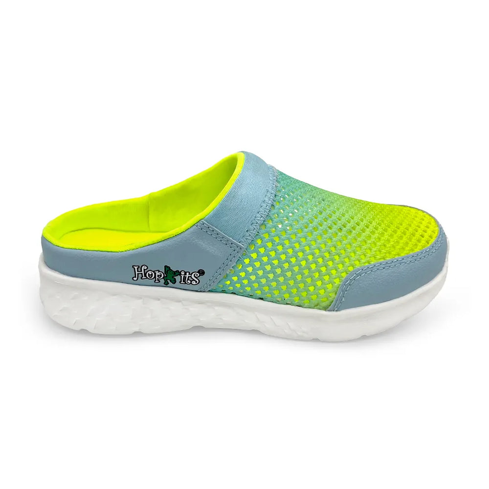 Summer Breeze Boys Lemon Turquoise Slip-On Mule - Hopits