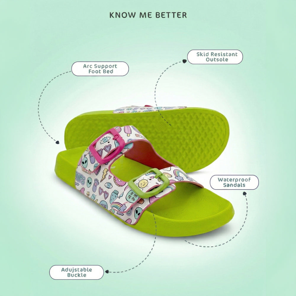 Splash-Steps Multi Pop-Art Printed Waterproof Sandal - Hopits