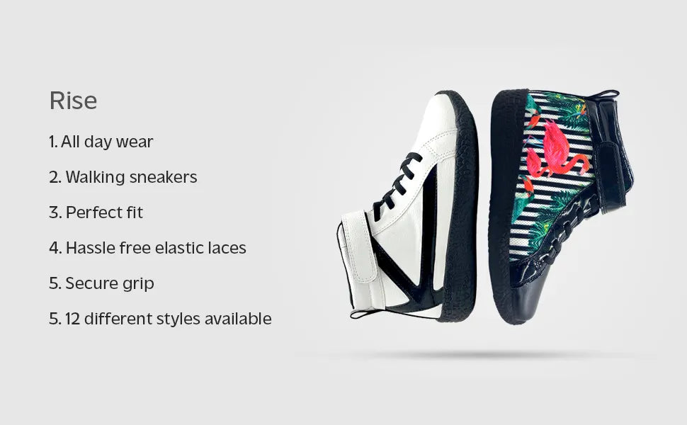 Rise Kids Red High-Top Sneakers