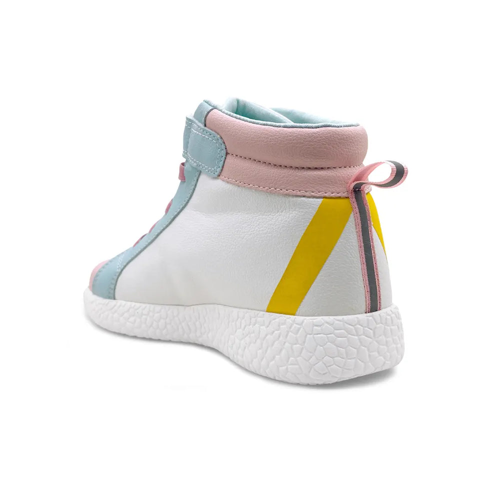 Rise - White Peach High Top Sneakers - Hopits