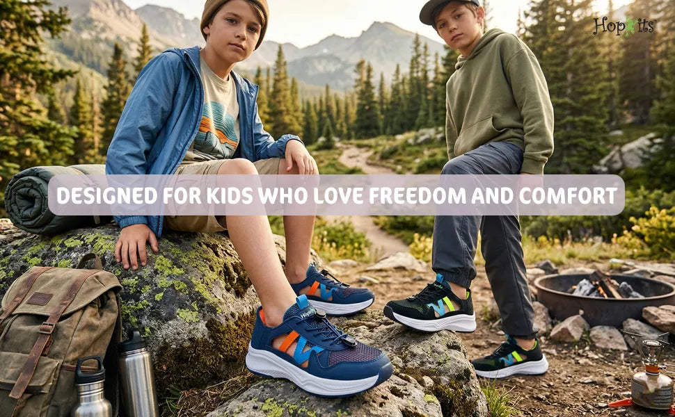 FlexTrek Girls Lavender Toggle Sneakers