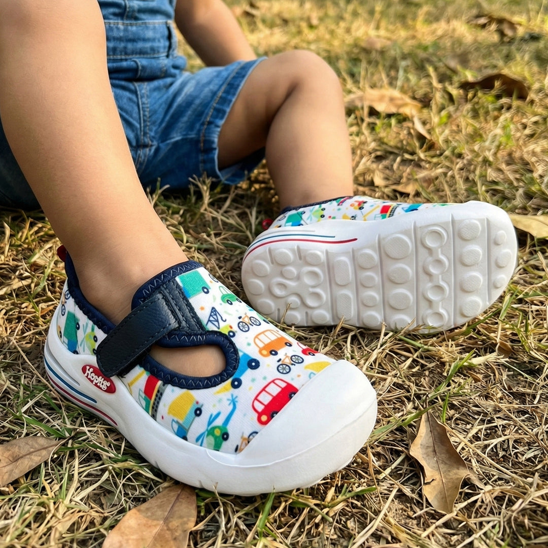 EasyFlex Tots Multi Colourful Vehicle Print - Hopits