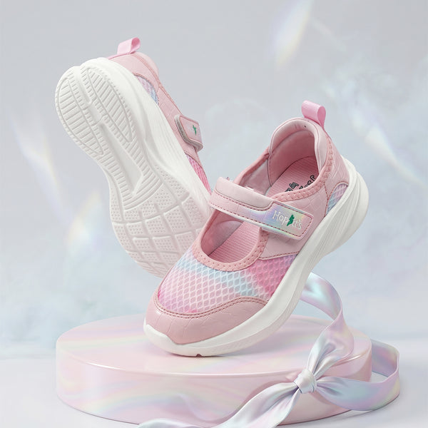 Mary Jane Girls Peach Sporty Ballerinas