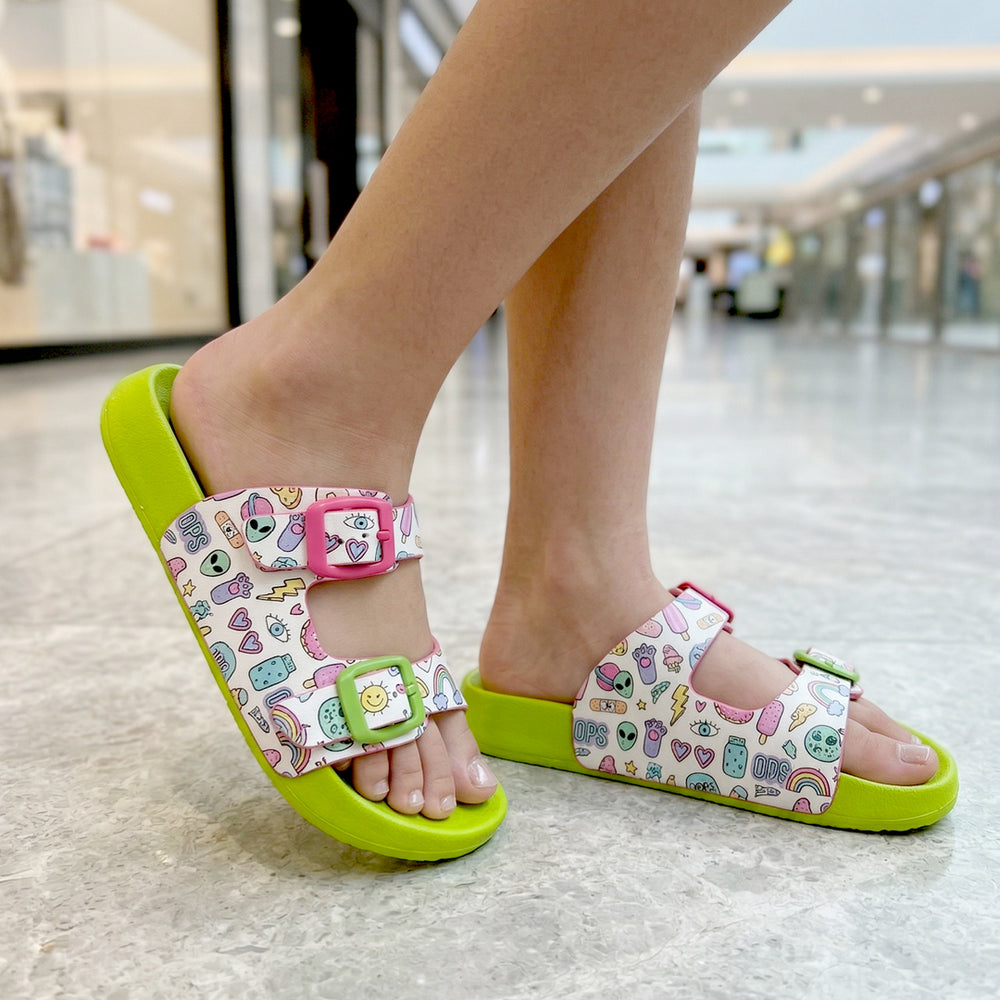 Splash-Steps Multi Pop-Art Printed Waterproof Sandal - Hopits