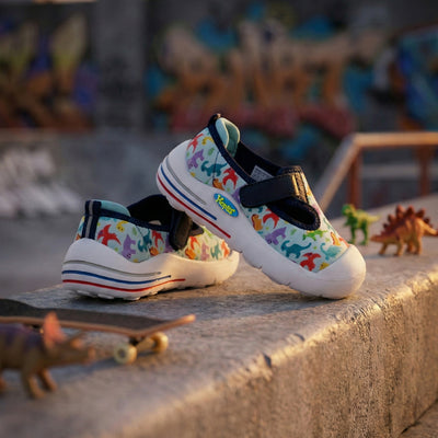 EasyFlex Tots Sky Blue Dinosaur Print