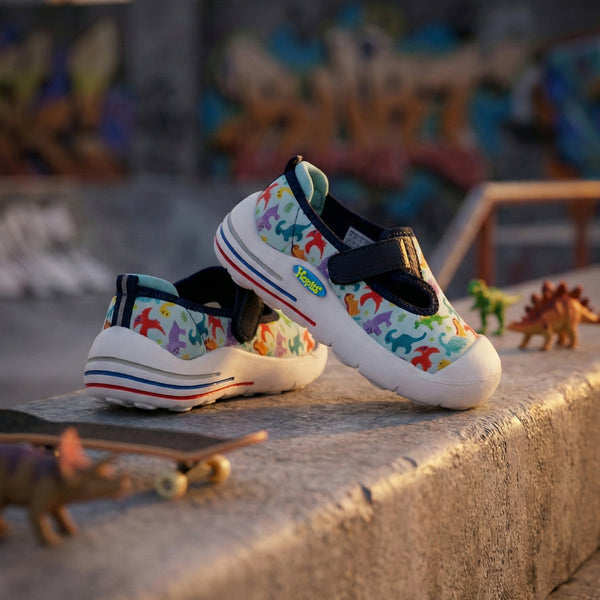 EasyFlex Tots Sky Blue Dinosaur Print