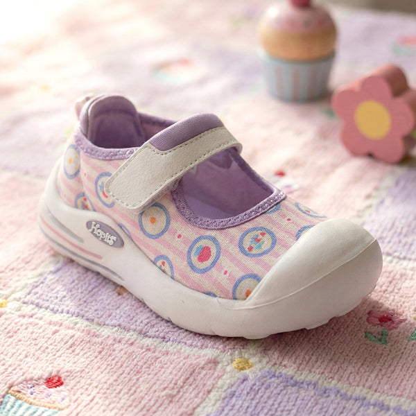 EasyFlex Mary Janes Pink Strawberry Print Ballet Flat