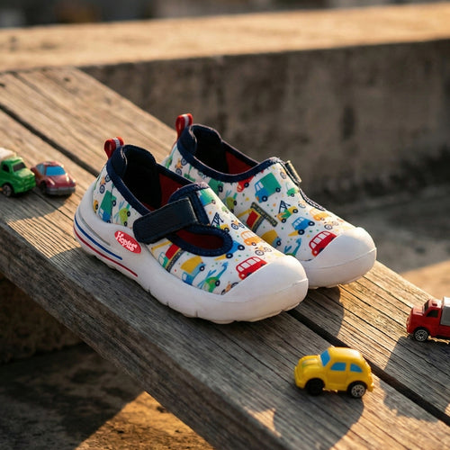EasyFlex Tots Multi Colourful Vehicle Print - Hopits