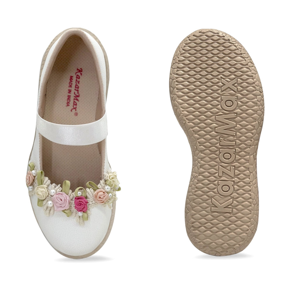 Trotter - Gardenia White Floral - Ballerinas - Hopits