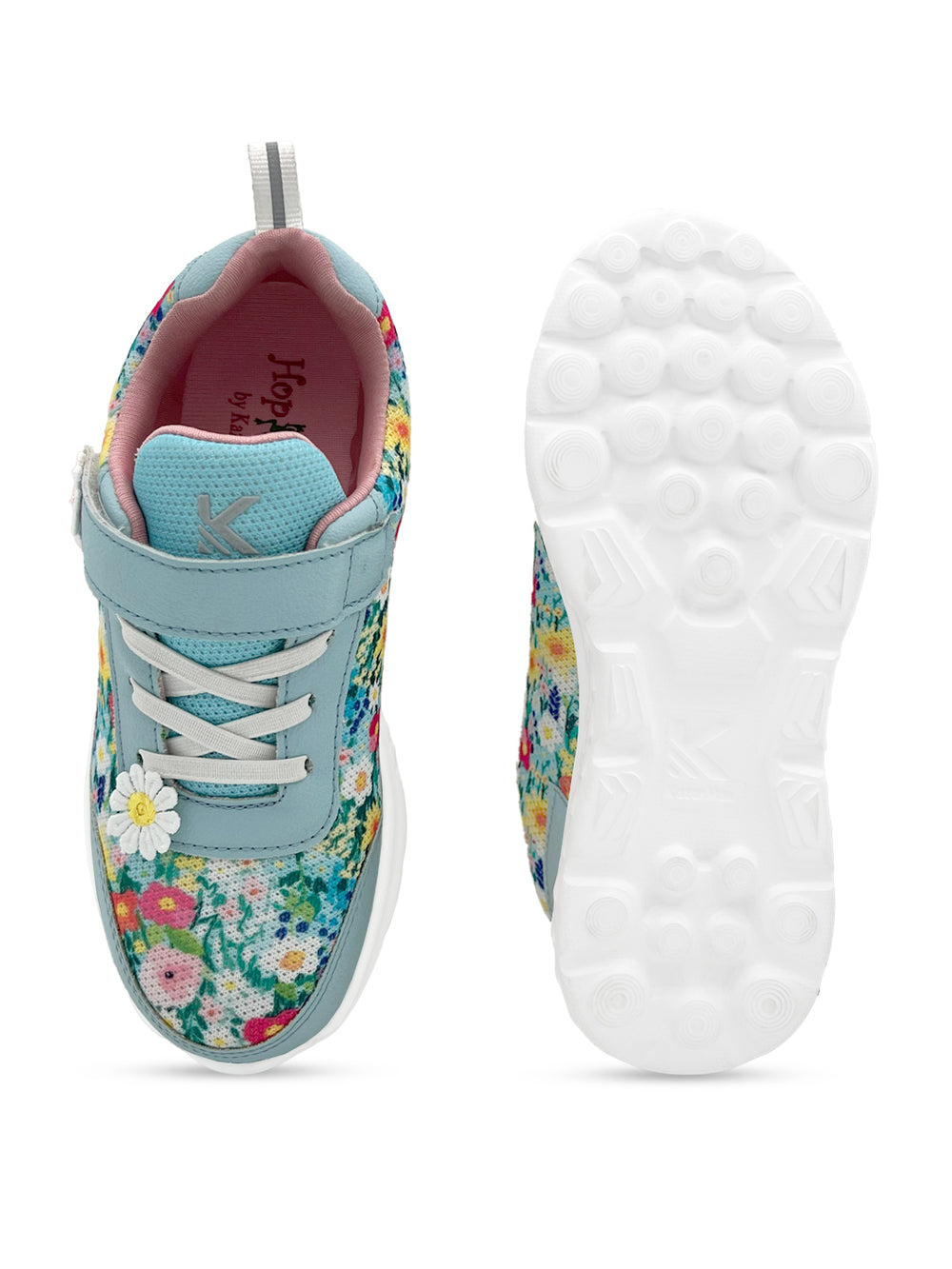Surge - Blue Floral Printed Sneaker - Hopits
