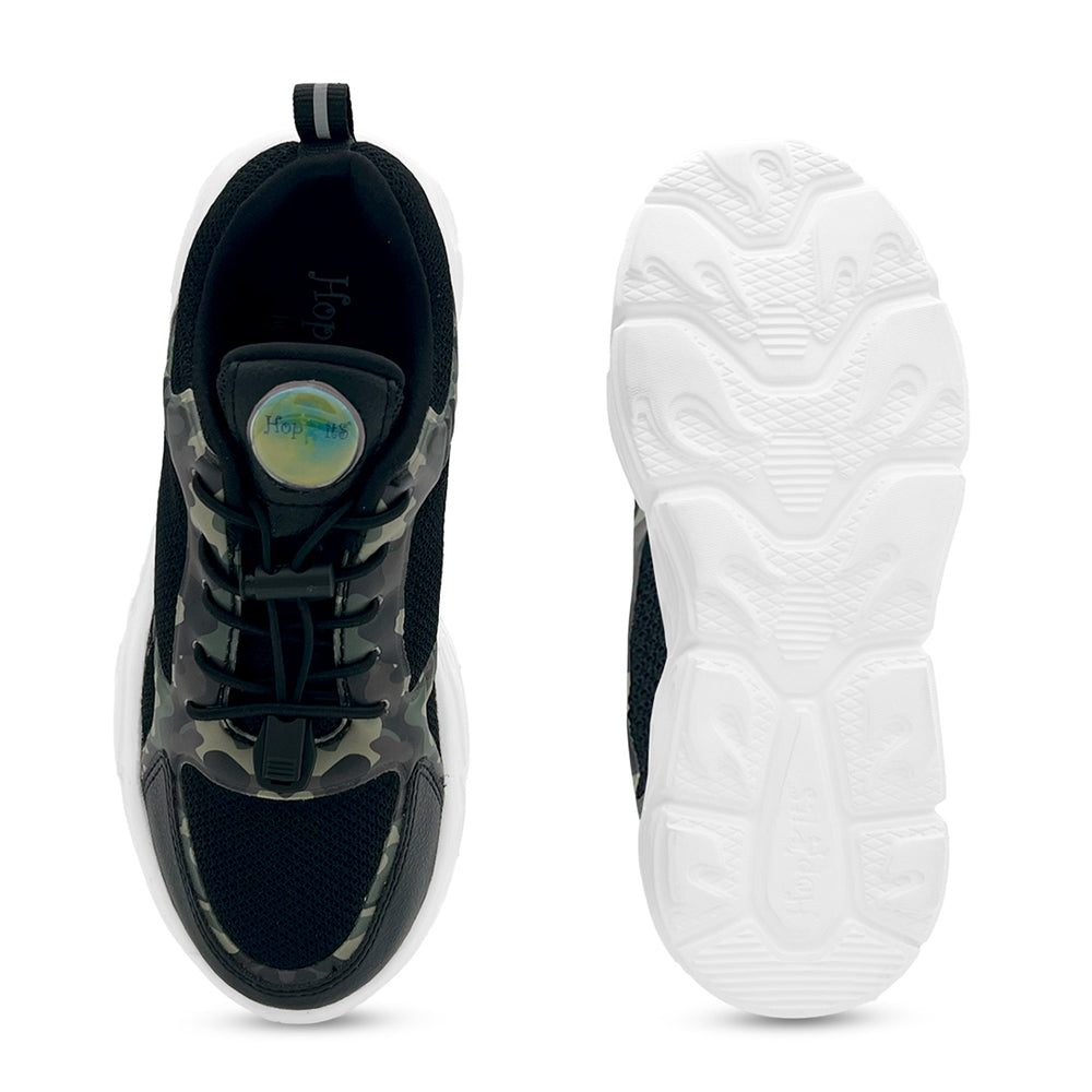 GlowGetters-Boys Black Camo Sneakers - Hopits