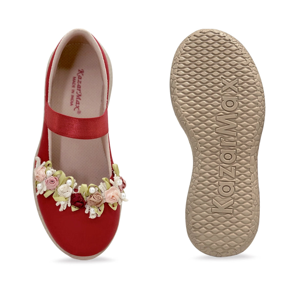 Trotter - Gardenia Red Floral - Ballerinas - Hopits