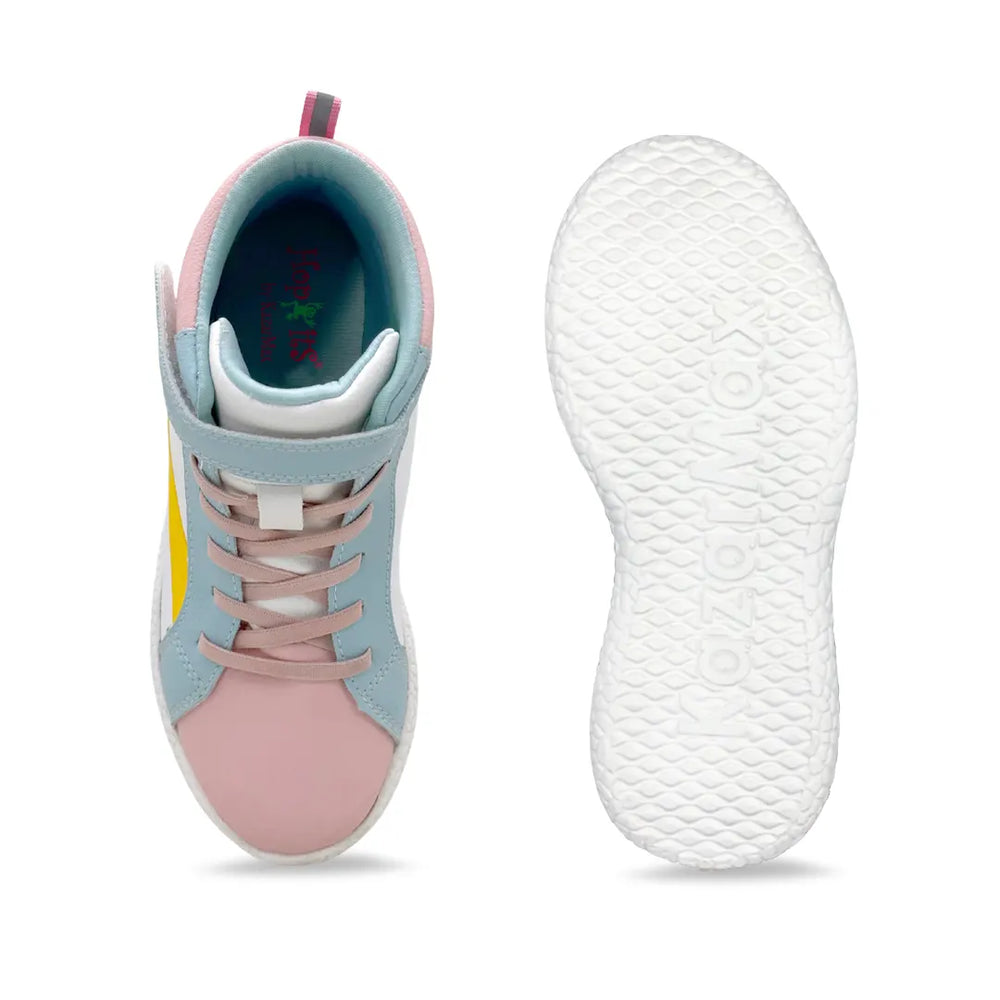 Rise - White Peach High Top Sneakers - Hopits