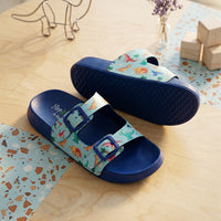 Splash-Steps Boys Cyan Dino Waterproof Sandals