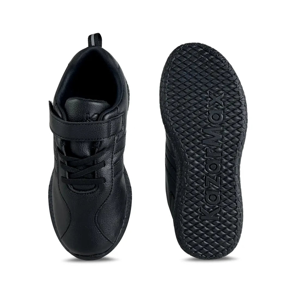 Skudo- Black School Shoes - Hopits