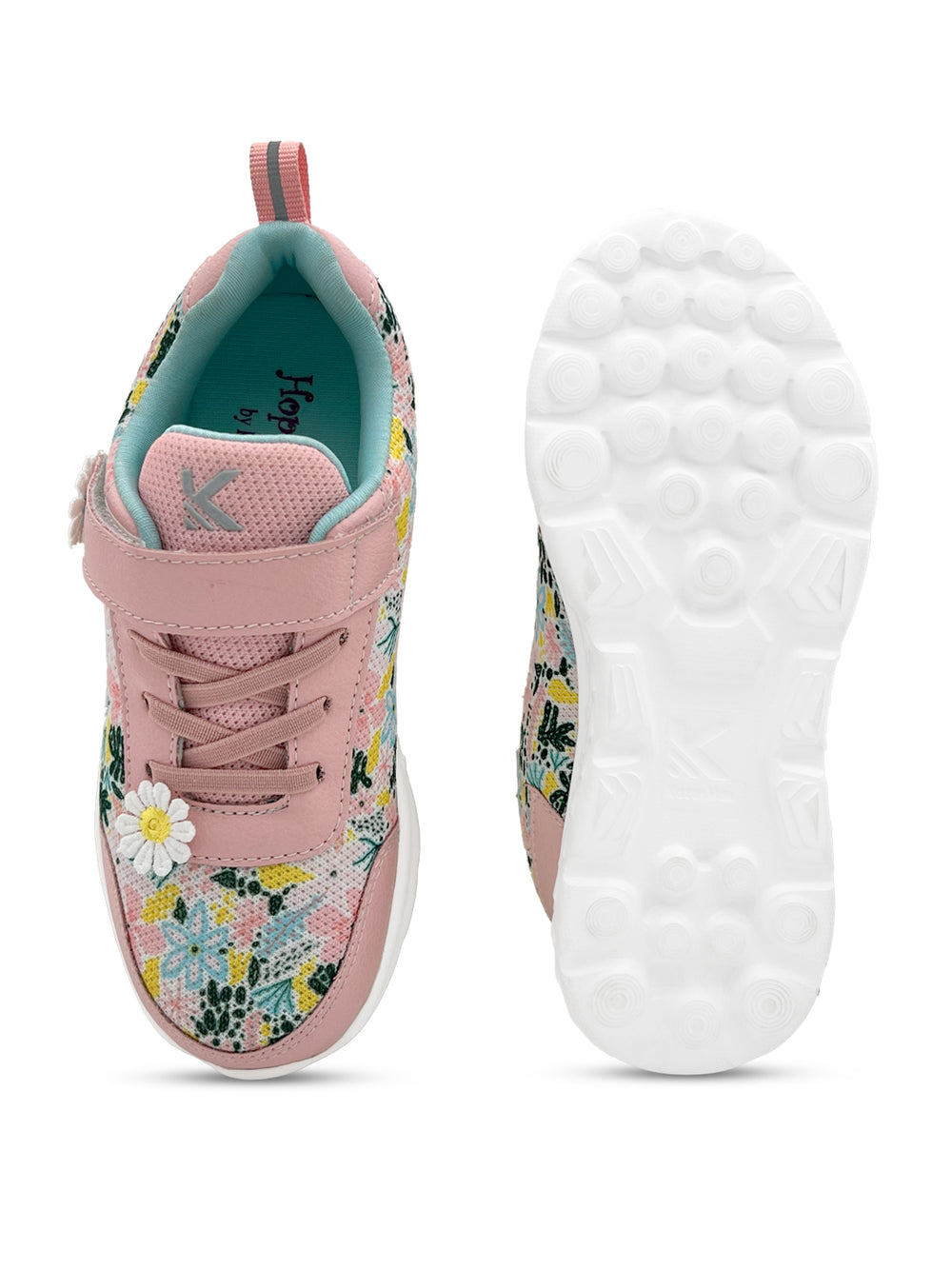 Surge - Peach Floral Printed Sneaker - Hopits