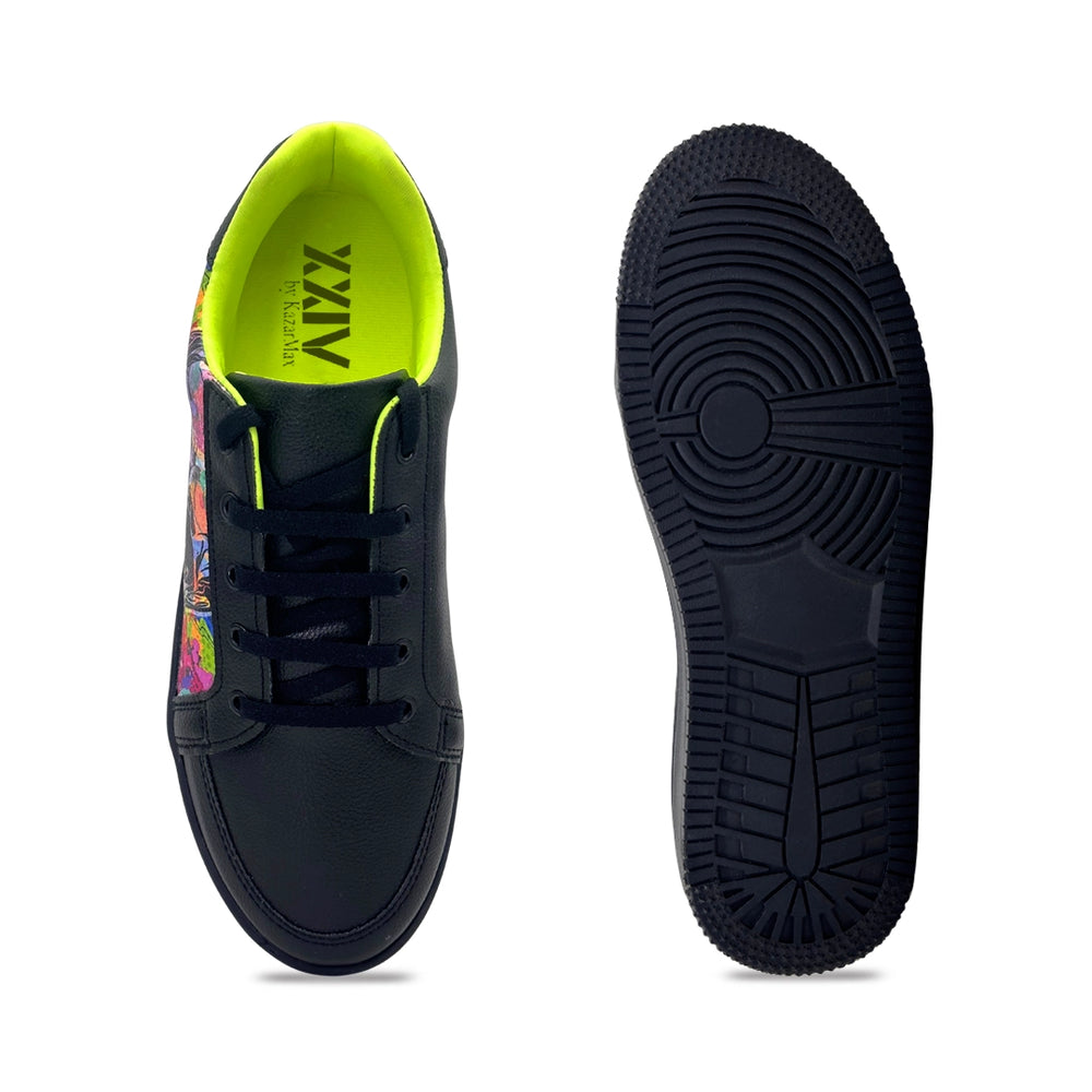 Aero kicks - Black Doom Grafitti Sneakers - Hopits