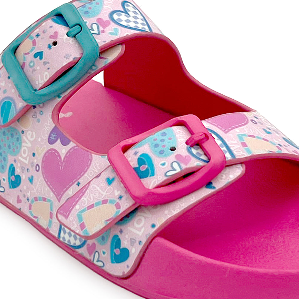 Splash-Steps Peach Hearts Printed Waterproof Sandal - Hopits
